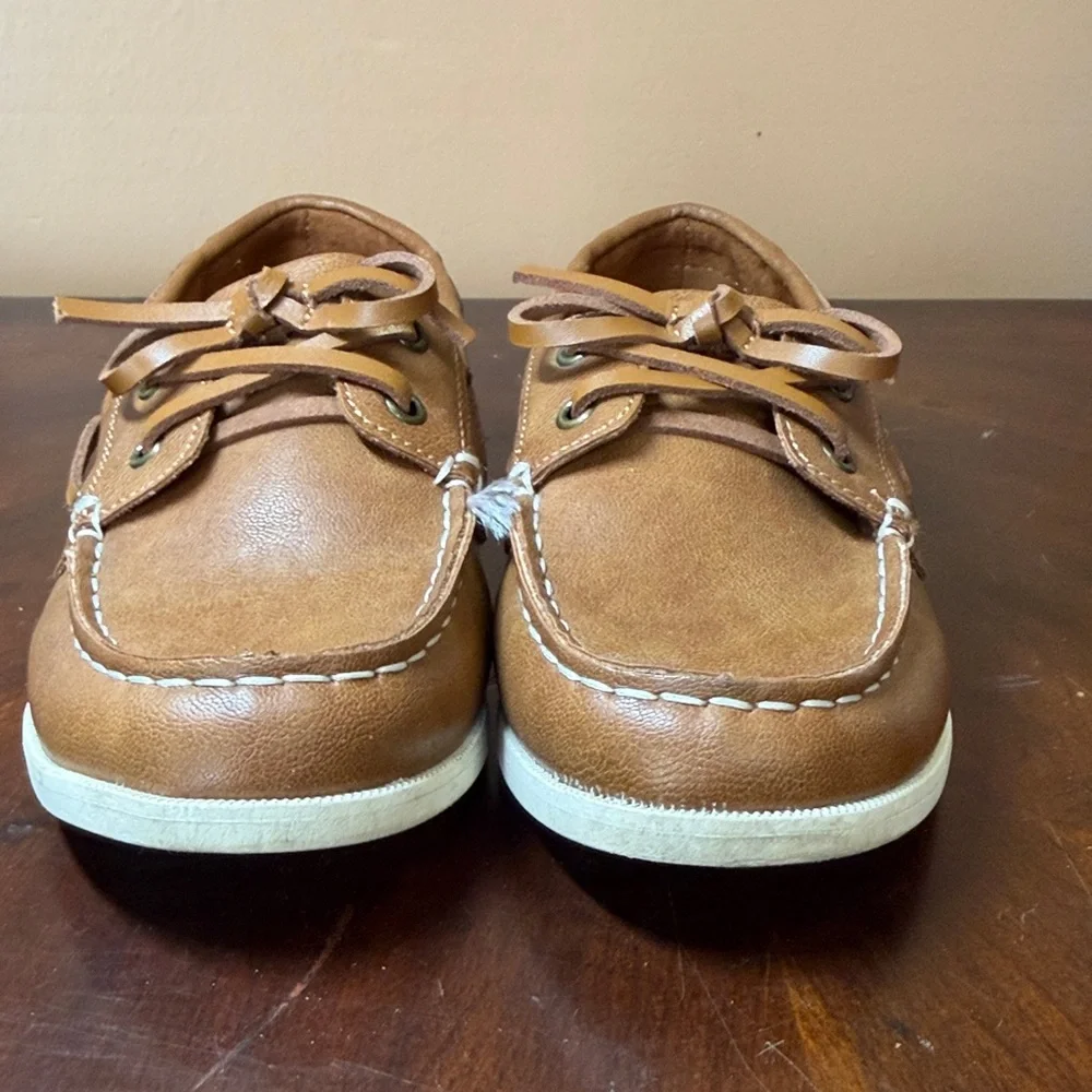 Cat &‎ Jack Tan Leather Boat Shoes